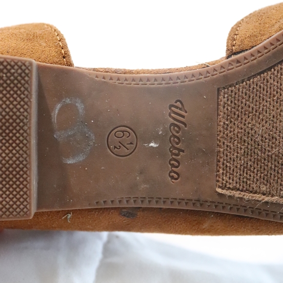Weeboo Brown Pointed Toe Suede Flats - Picture 5 of 5